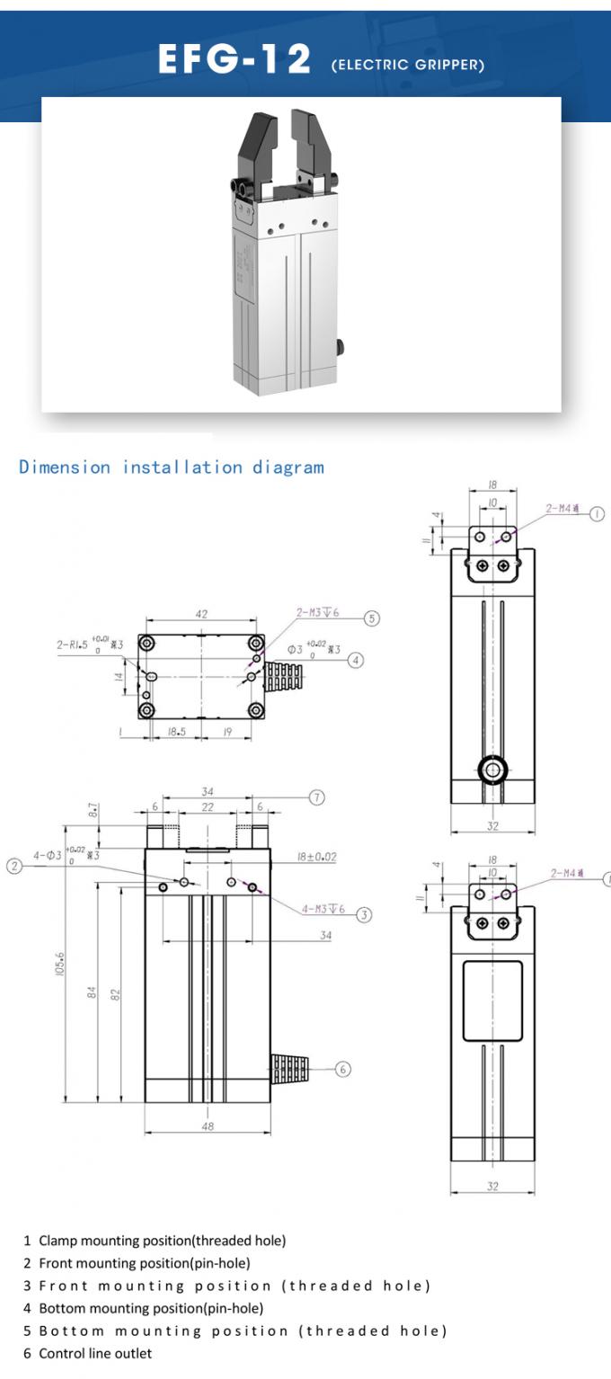 Prendedor elétrico de Palletizer do braço industrial do robô do delta de Kuka da pálete para garrafas