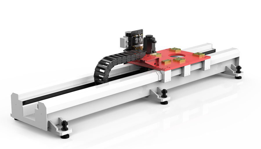 Cnc linear do trilho do robô ajustável que emenda para trilho semi incluido em ambientes ásperos