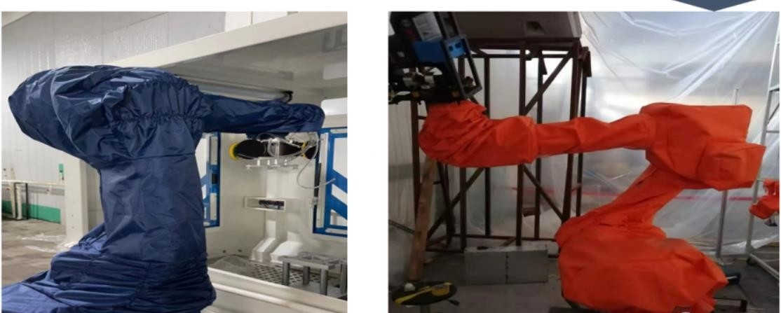 As tampas protetoras do robô impermeável alinham resistente à corrosão para a oficina de limpeza