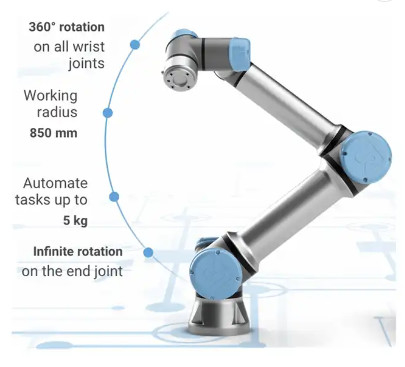 O prendedor pneumático do braço do prendedor robótico universal do prendedor Ur5 para aperta a classificação da garrafa Cobot