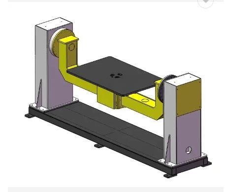 Carga biaxiaa 100-1000kg da linha central da plataforma giratória 1200x1200 380v 50-60hz do Positioner do robô de soldadura de Abb