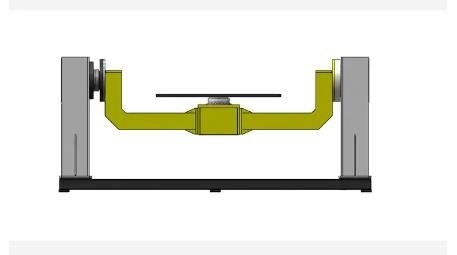 Carga biaxiaa 100-1000kg da linha central da plataforma giratória 1200x1200 380v 50-60hz do Positioner do robô de soldadura de Abb