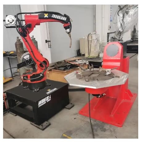 Positioner duplo L tipo Positioner robótico 300KG 450mm do robô da linha central de FANUC da soldadura de arco
