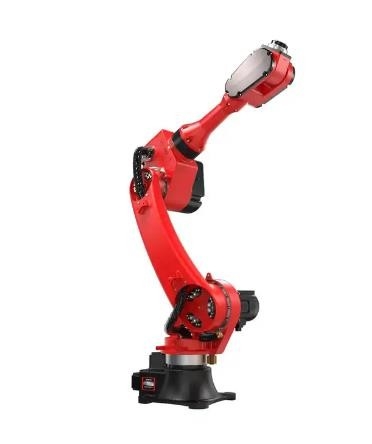 Trabalho de alumínio de aço inoxidável do formulário do sistema robótico do robô de soldadura do laser com o armário do braço do robô elétrico