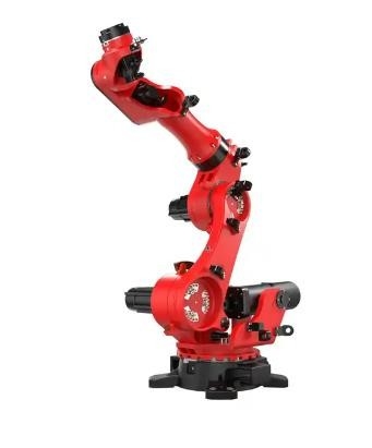 Trabalho de alumínio de aço inoxidável do formulário do sistema robótico do robô de soldadura do laser com o armário do braço do robô elétrico