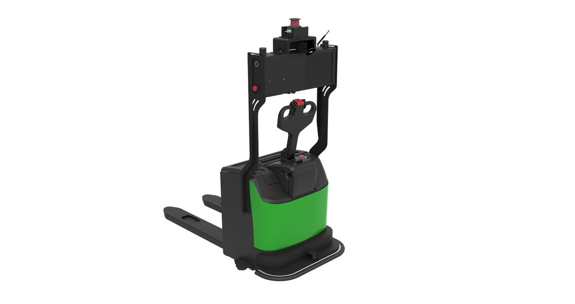 Altura de elevação padrão de 125 mm em empilhadeira automática guiada com capacidade de carga de 2000 kg