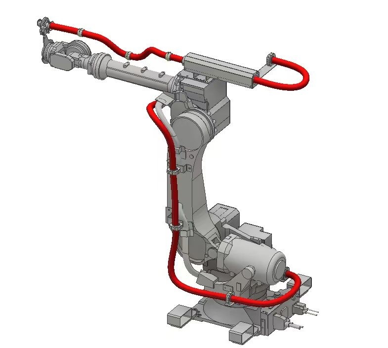 Pacote de vestuário de robô de tipo dividido para solda de 48 cm de diâmetro interno Aplicações de robô adaptativo