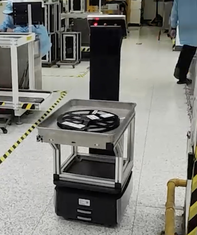 Velocidade 1,2m/s Robô móvel autônomo com bateria de 16AH Tempo de carregamento 3-4H Porta HDMI